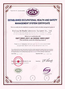 職業(yè)健康安全管理體系認(rèn)證證書